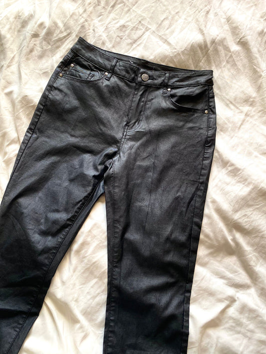 Pantalon simili droit — T. 36