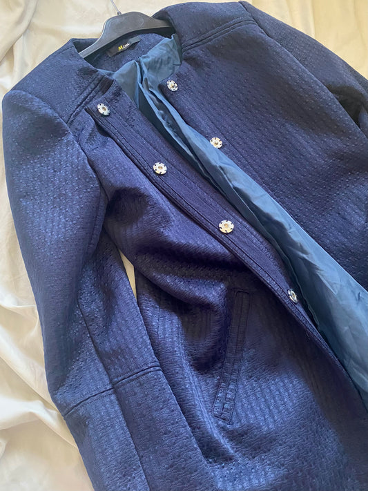 Veste Mim bleu tacheté — T.40