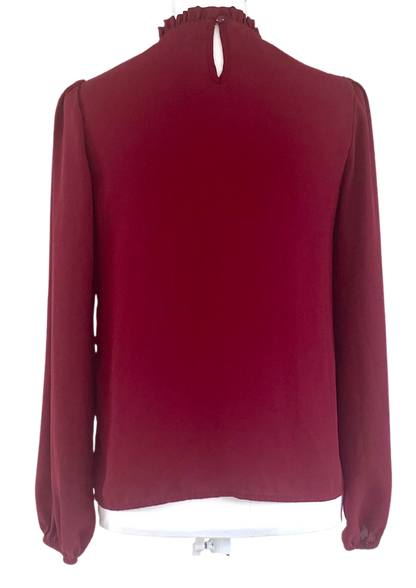 Blouse volante cerise — T.34